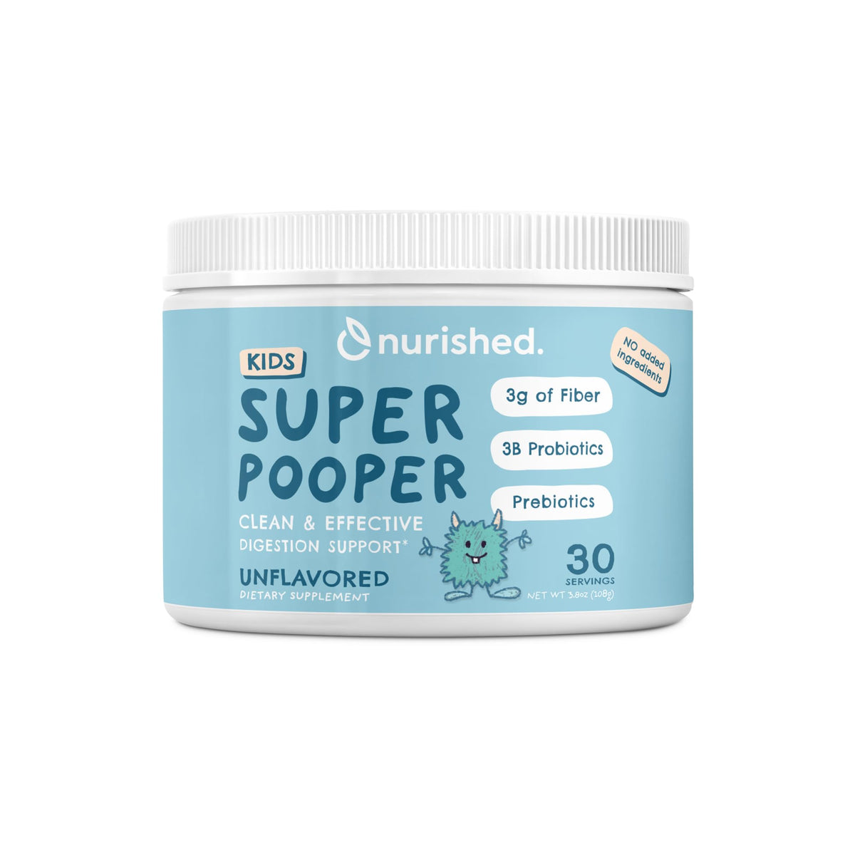 Nurished Super Pooper dans boîte, poudre inodore pratique pour le quotidien.