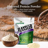 NURTIVE Poudre Protéine Lin — poudre-dose pratique pour recettes protéinées.