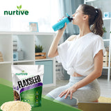 NURTIVE Poudre Protéine Lin — sans gluten pour régimes sensibles.