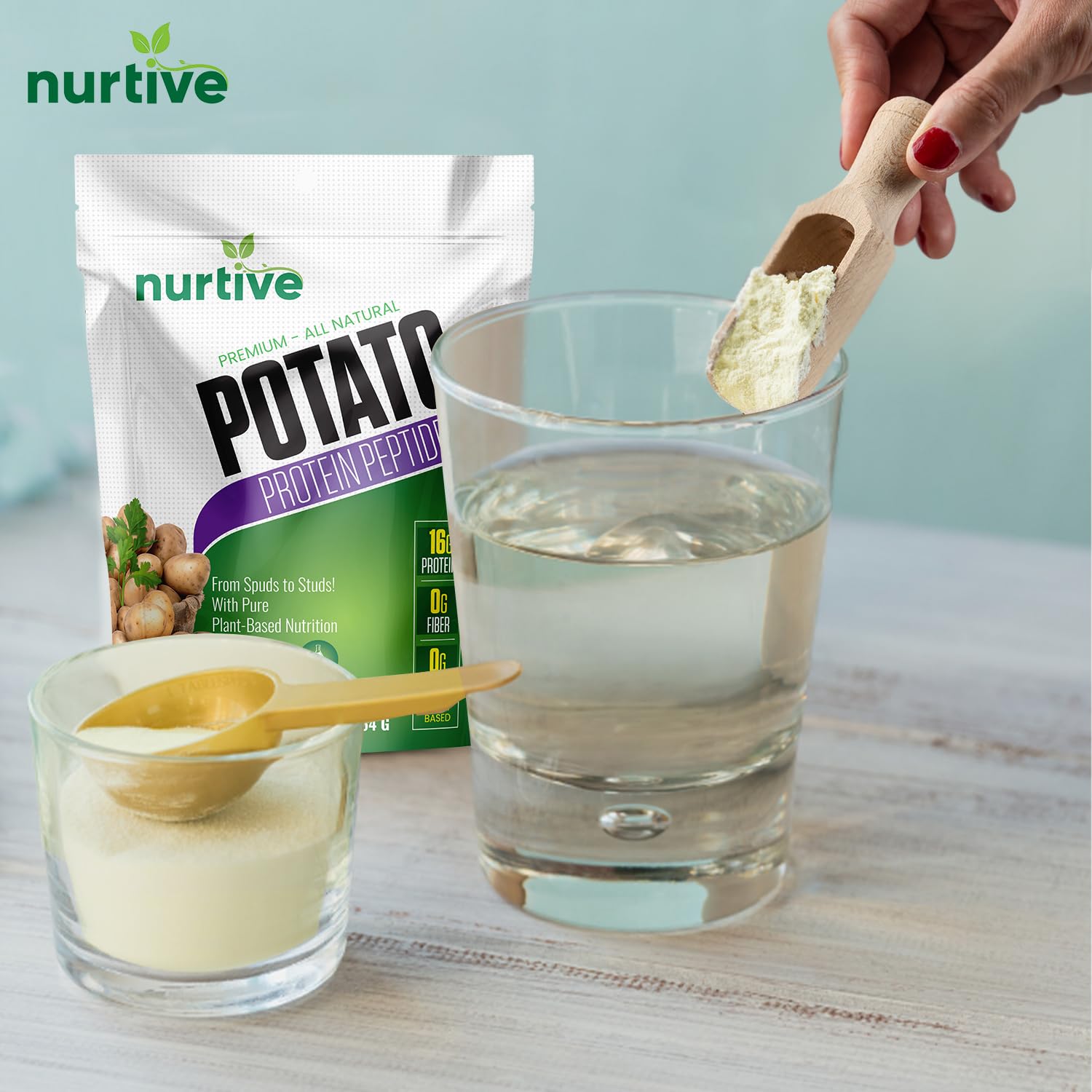 NURTIVE Protéine Pomme-de-Terre pour pâtisserie et recettes vegan.
