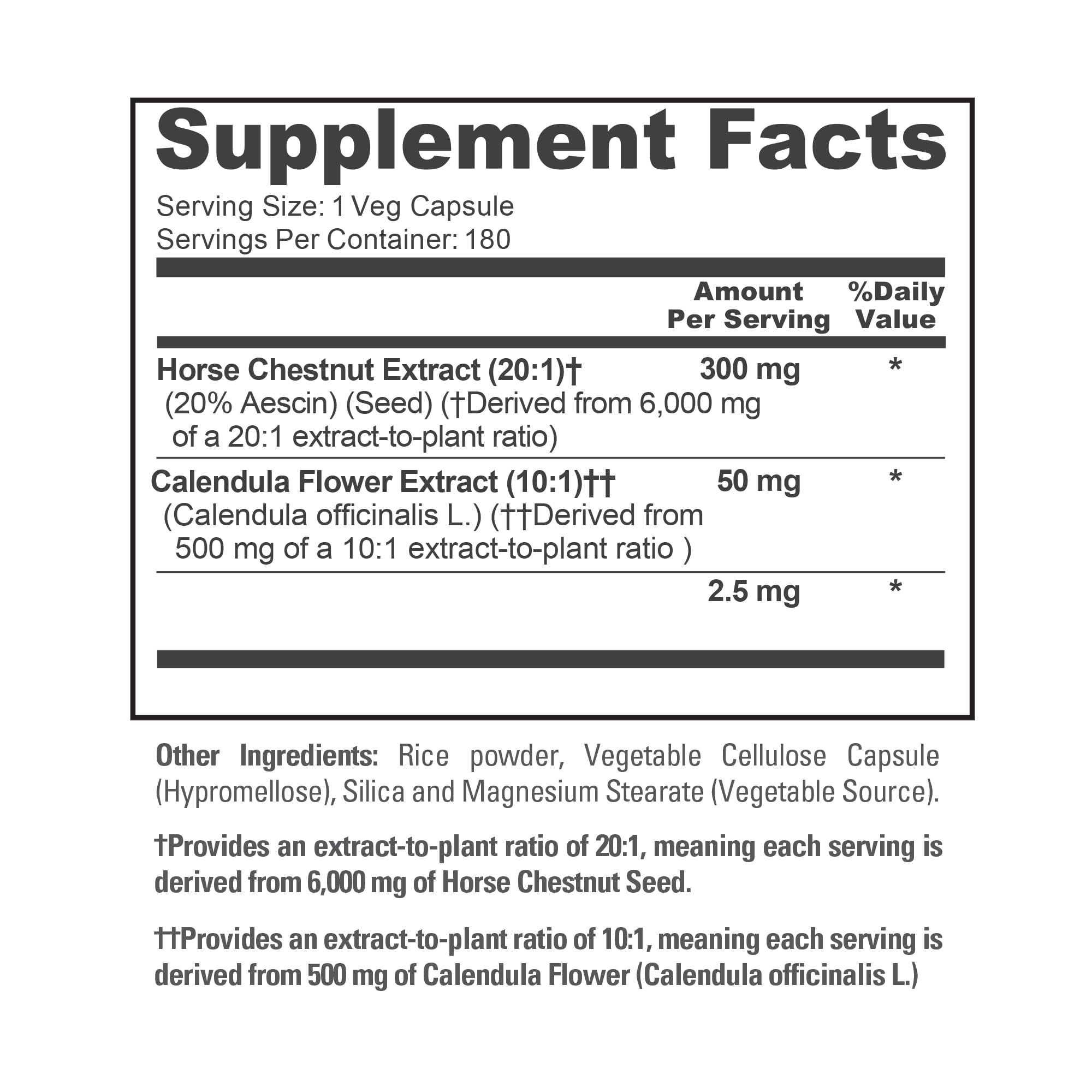 Bioperine et calendula dans chaque gélule pour absorption et douceur.