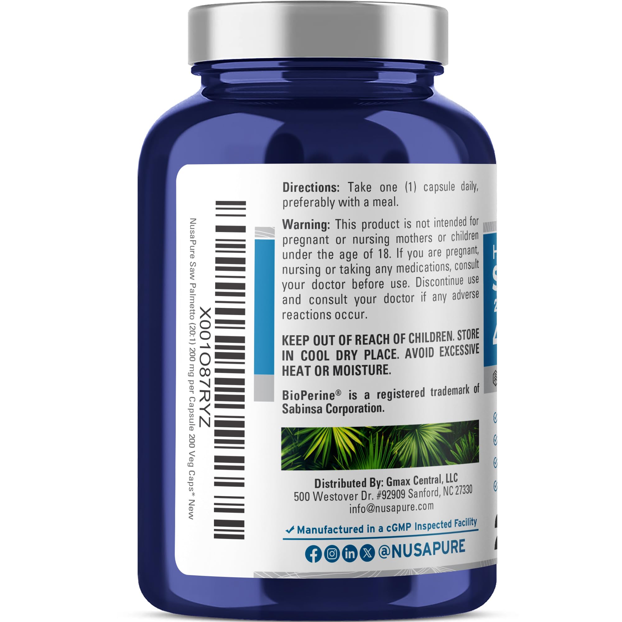 NusaPure Bioperine: biodisponibilité potentielle du complément.