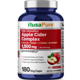 NusaPure, bouteille du complexe vinaigre cidre pomme, pratique pour un usage quotidien.