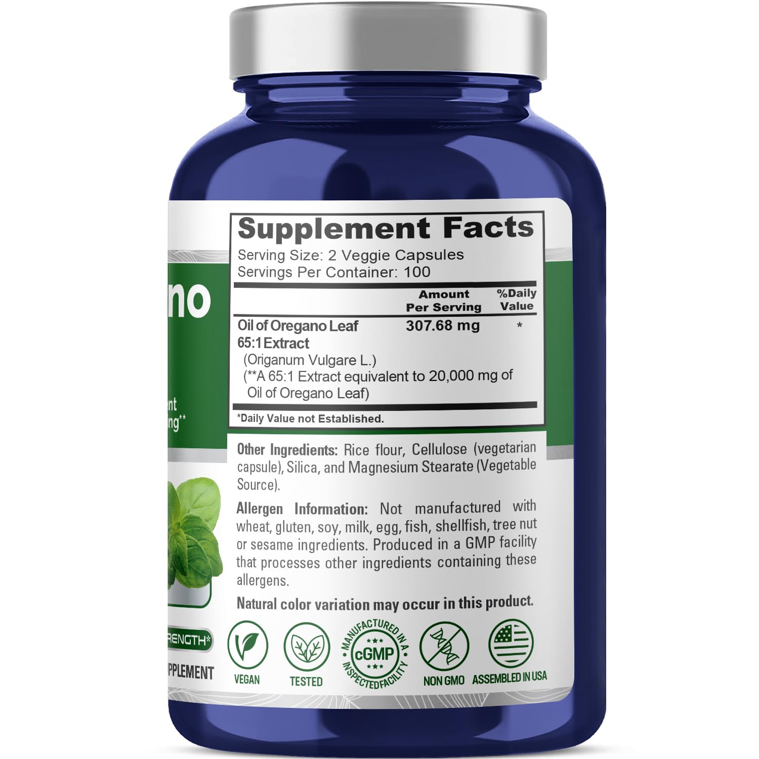NusaPure capsules végétales: 200 gélules faciles à prendre au quotidien.
