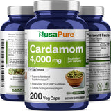 NusaPure Cardamome 4:1 extrait, ingrédients naturels et formulation soignée.