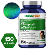 Bouteille NusaPure chlorophylle haute absorption, bouchon facile à ouvrir