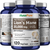 NusaPure Crinière de Lion: polysaccharides à 30% pour le profil actif.