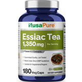 NusaPure Essiac Tea: bouteille 180 gélules prête pour 60 jours.