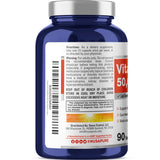 Étiquette NusaPure avec certifications CGMP visibles sur l'emballage.