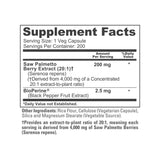 NusaPure Palmetto: étiquette et emballage clairs.