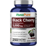 NusaPure Extrait cerise noire 20:1 – flacon prêt à l'emploi, riche en nutriments.