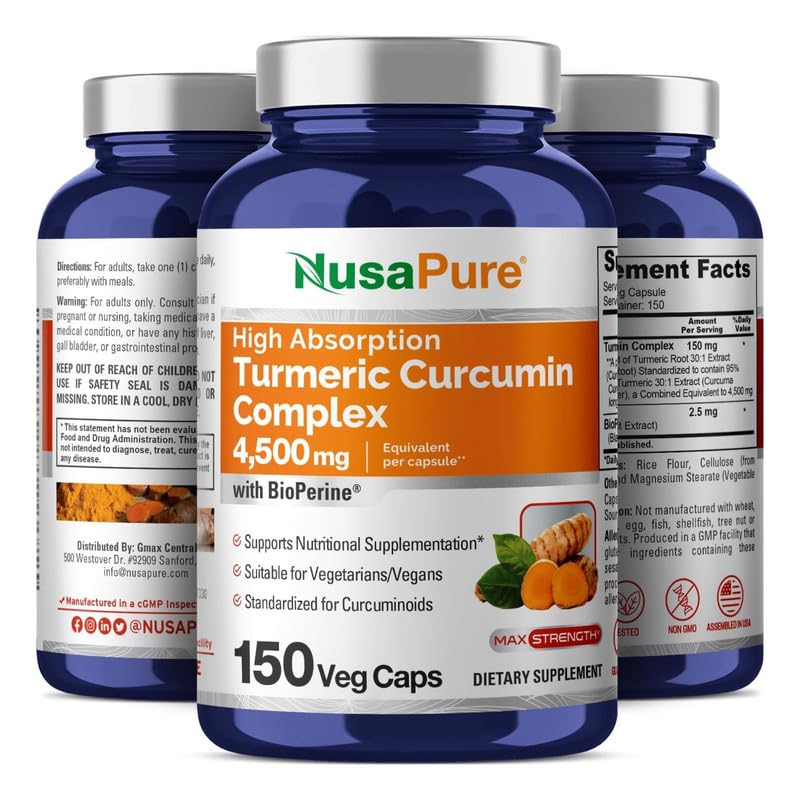 Extrait Turmeric 30:1 standardisé à 95% curcuminoïdes dans la formule.