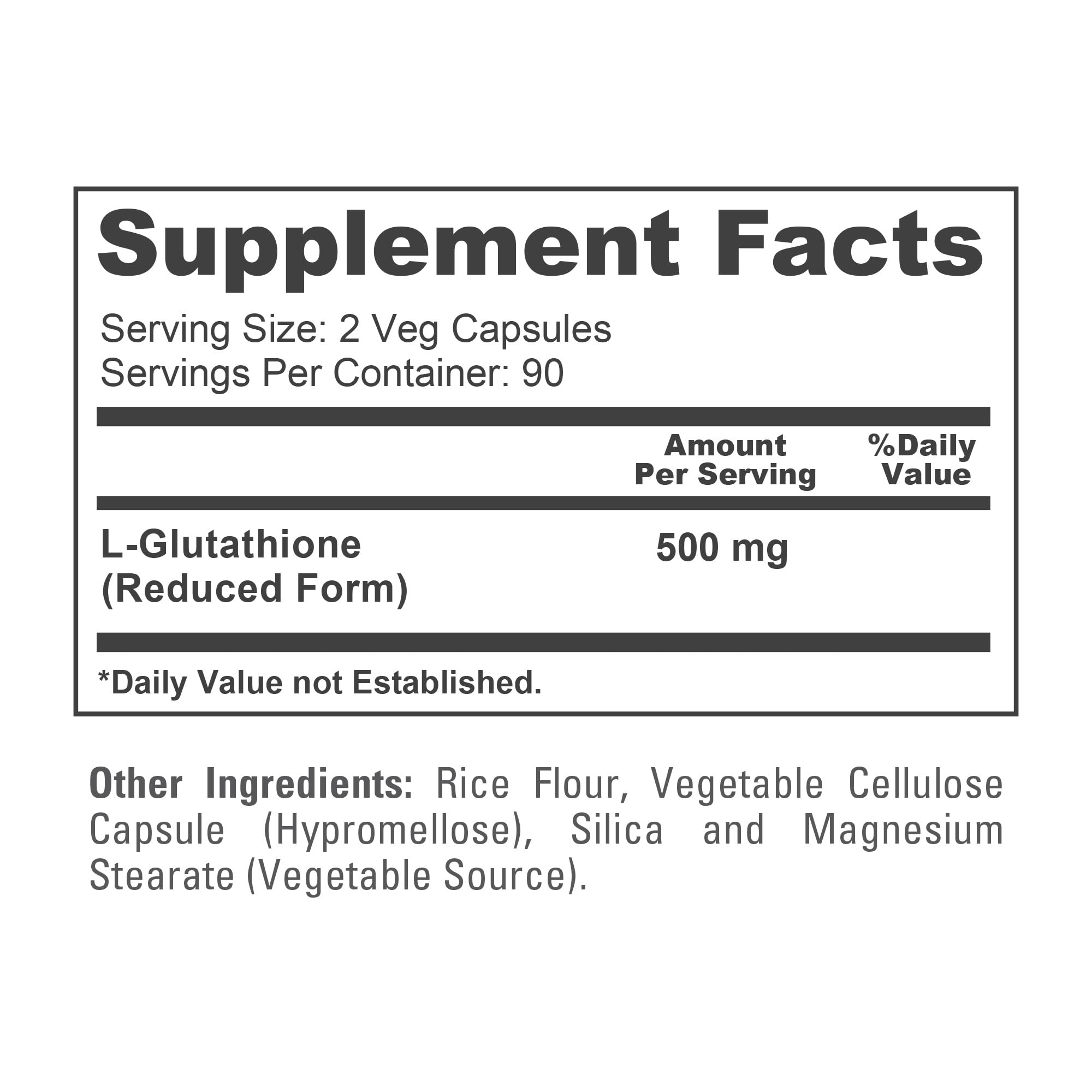 Gélules véganes NusaPure glutathion réduit 500 mg pour routine bien-être