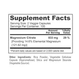 NusaPure Magnésium Citrate - fabrication CGMP conforme et normes élevées.