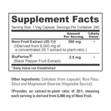 NusaPure Noni Fruit Extrait 20:1 – Notice des ingrédients et concentration