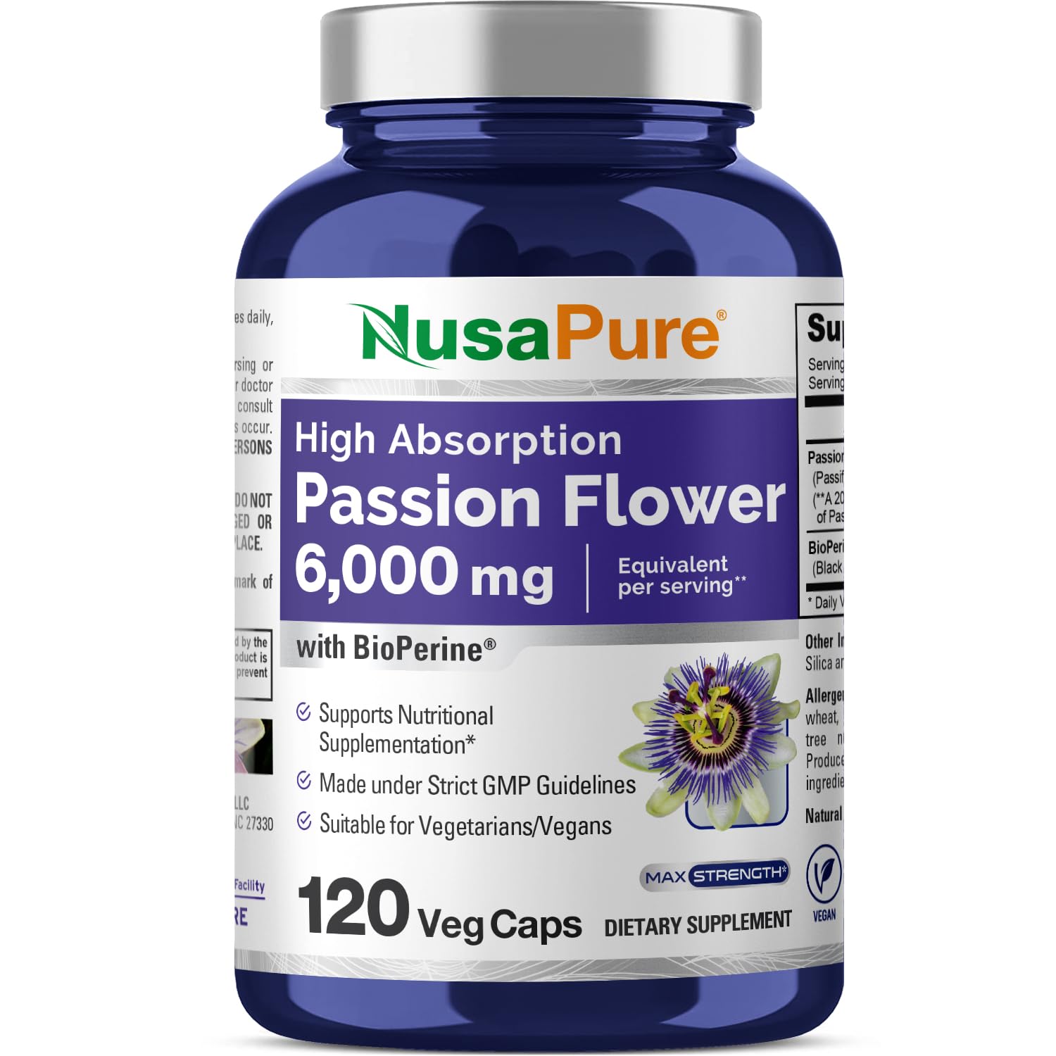 NusaPure Passion Flower Bouteille — routine bien-être facile à intégrer.