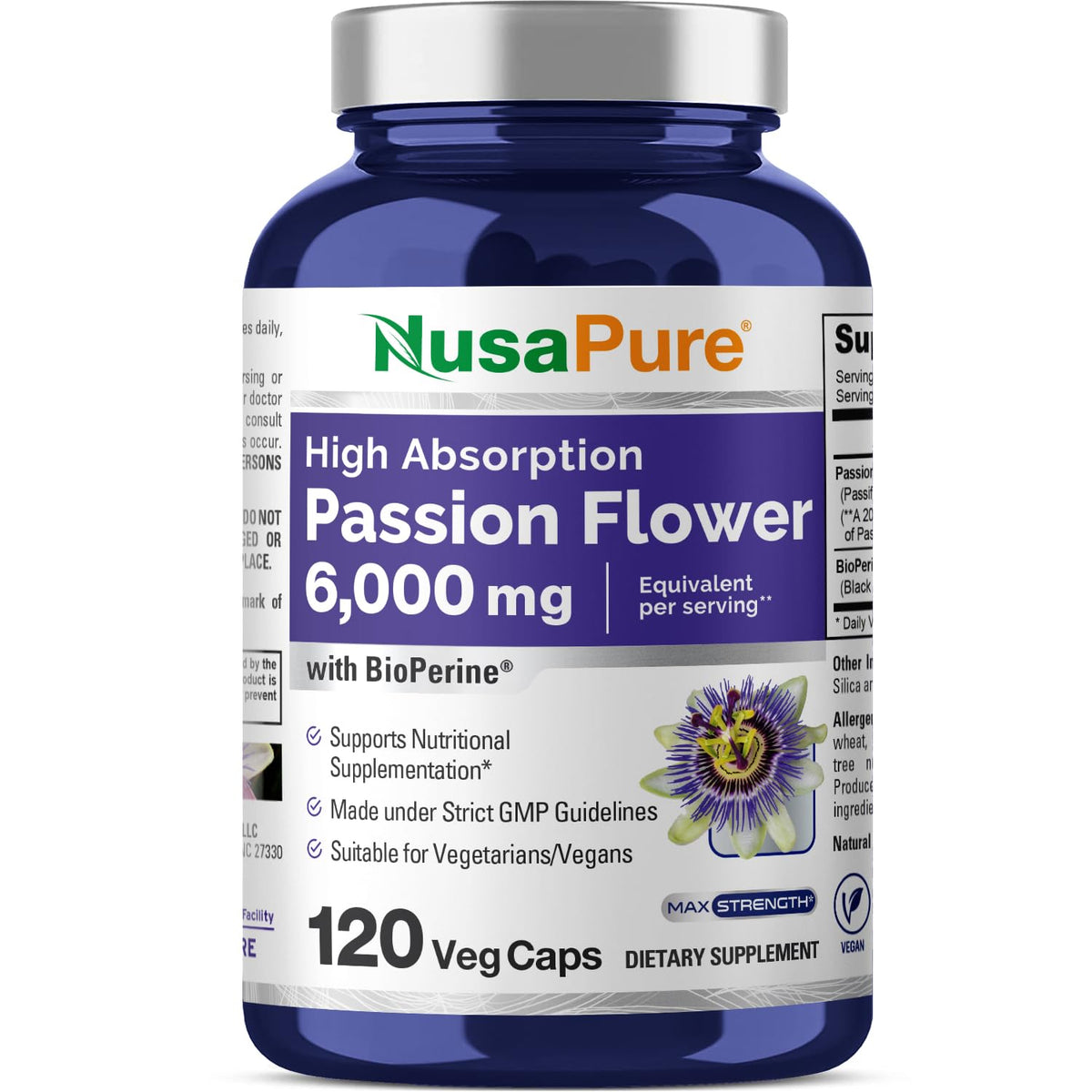 NusaPure Passion Flower Bouteille — routine bien-être facile à intégrer.