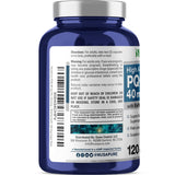 NusaPure PQQ 40 mg – étiquette lisible sur l'emballage.