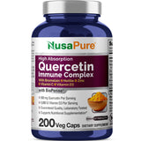 NusaPure Quercétine Complex – bouteille, routine quotidienne simplifiée et pratique