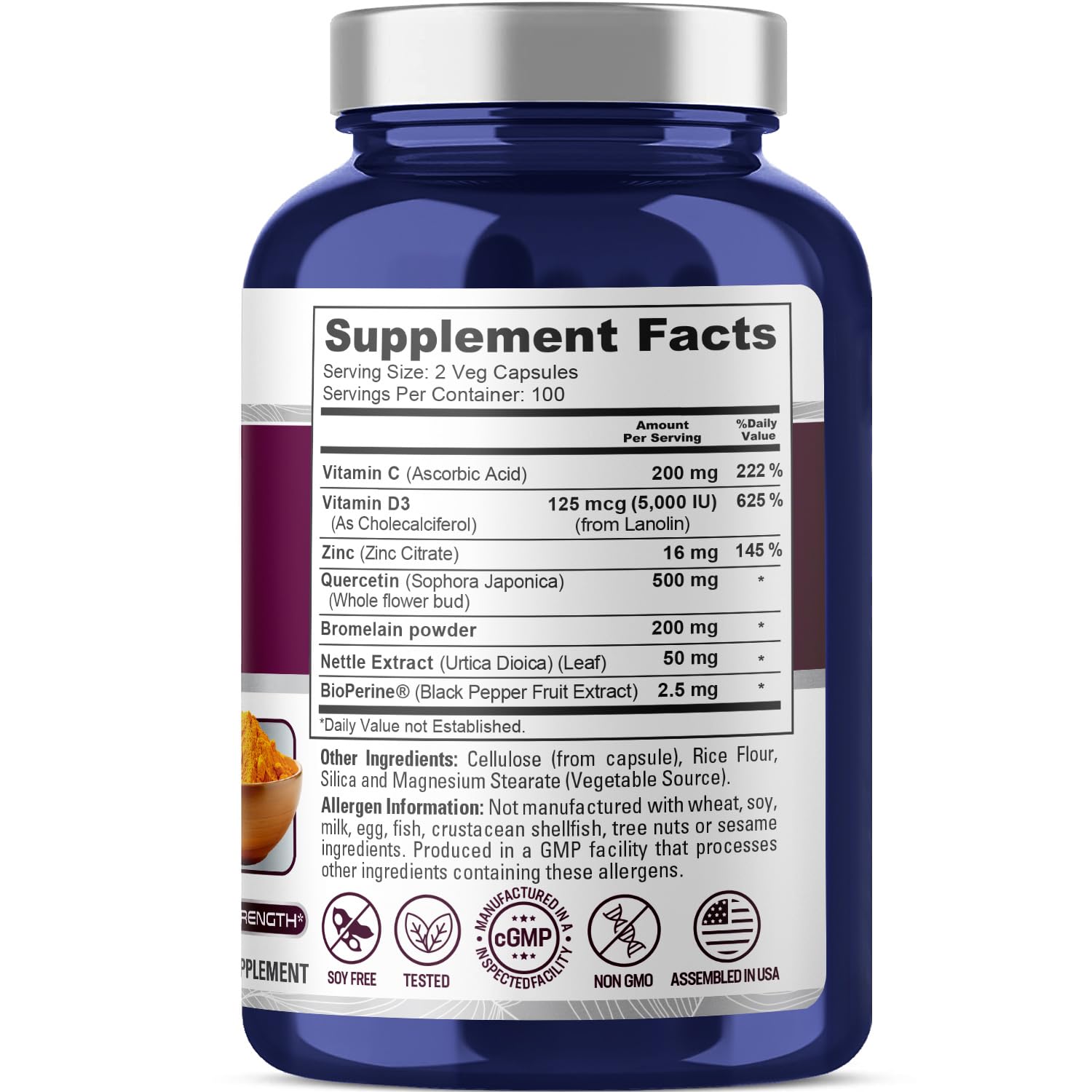 NusaPure Quercétine Complex – capsules végétales faciles à avaler