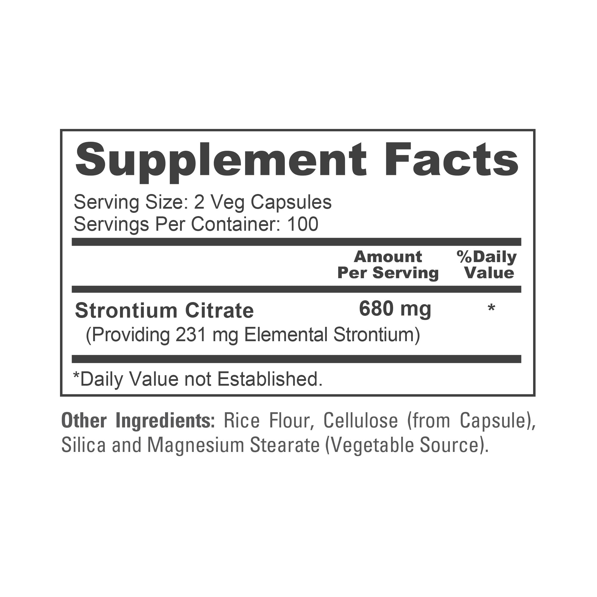 NusaPure Strontium Citrate — sans OGM, choix végétalien sûr.