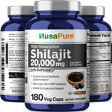 NusaPure Shilajit, formule vegan adaptée aux végétariens et véganes.