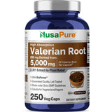 NusaPure Valériane - bouteille visible, pratique pour une routine nocturne