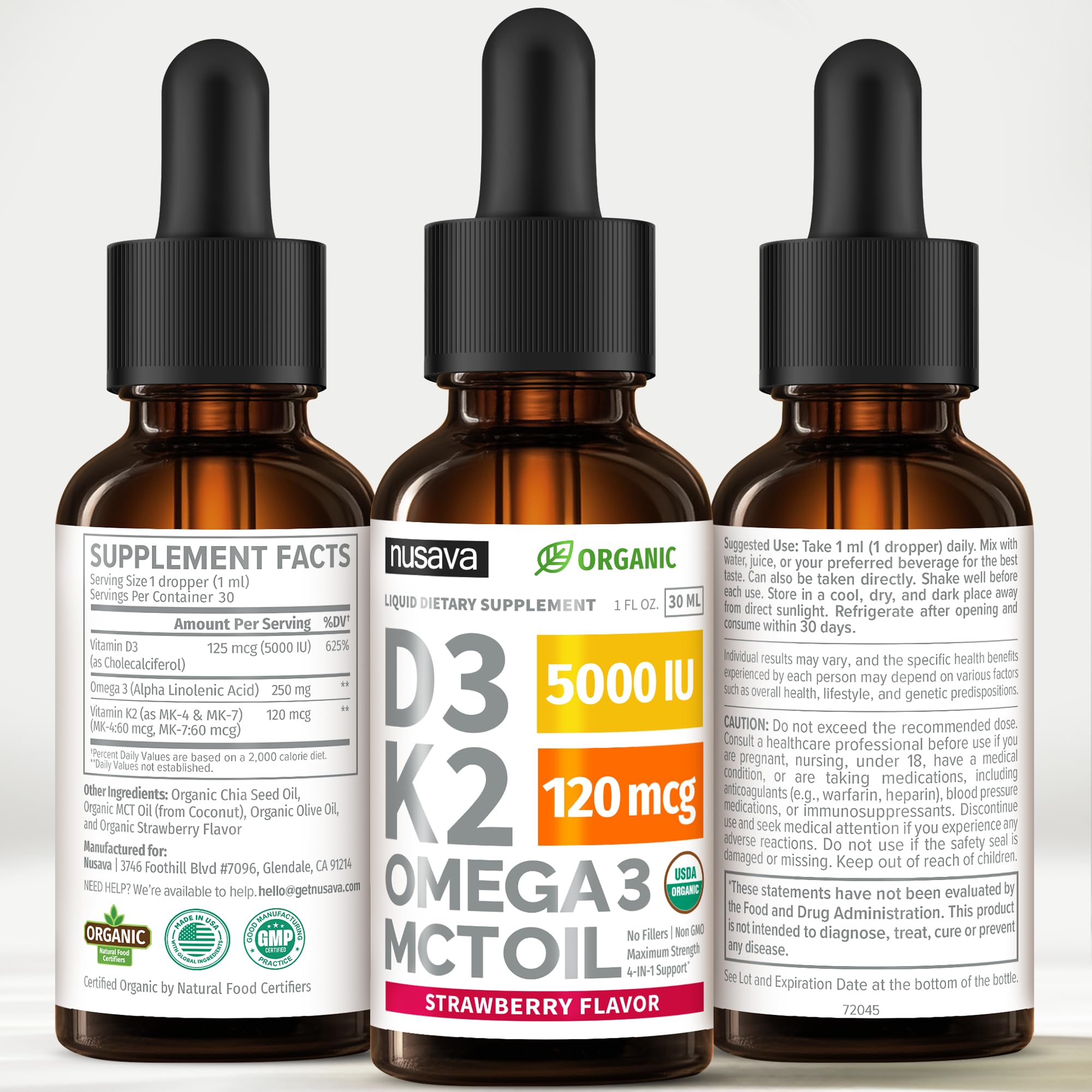 NUSAVA emballage pratique – flacon solide, voyage facile