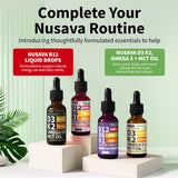 Emballage Nusava B12 écologiques et étiquetage clair