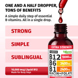 Étiquette Nusava B12, ingrédients vegan et sans OGM