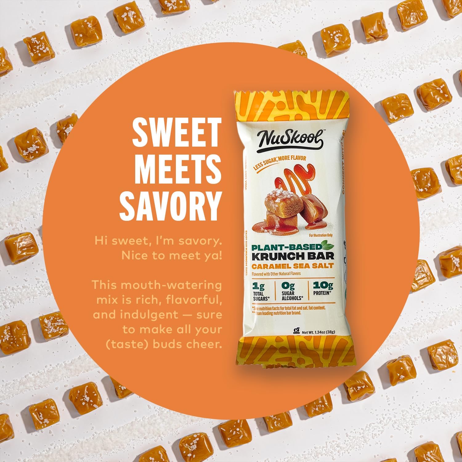 NuSkool Krunch Bar snack en mouvement pour collation pratique