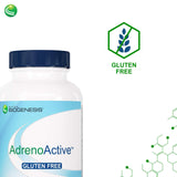 Nutra BioGenesis AdrenoActive, étiquette claire sur les ingrédients et la qualité.