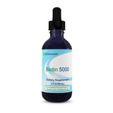Nutra BioGenesis Biotin 5000 — flacon verre vanille menthe soutient cheveux et peau sains
