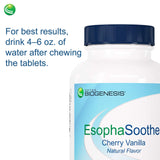 Nutra BioGenesis EsophaSoothe: utilisateur-main, prise facile pour adultes et enfants.
