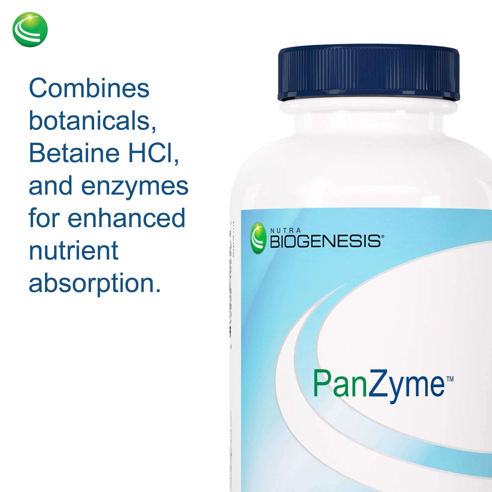 Nutra BioGenesis PanZyme – gros plan sur les capsules et leur texture.
