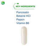 Nutra BioGenesis PanZyme – étiquette produit avec ingrédients et objectifs.