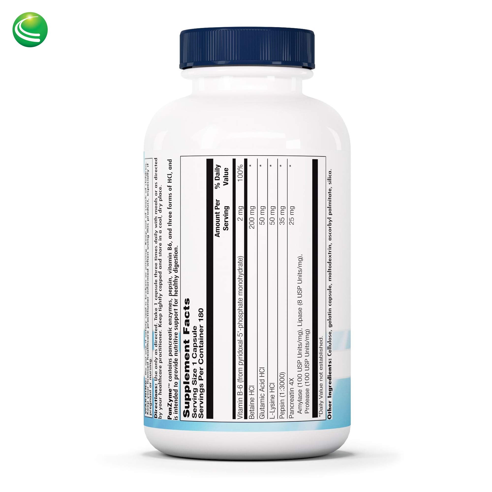 Nutra BioGenesis PanZyme – gélules faciles à prendre pendant les repas.