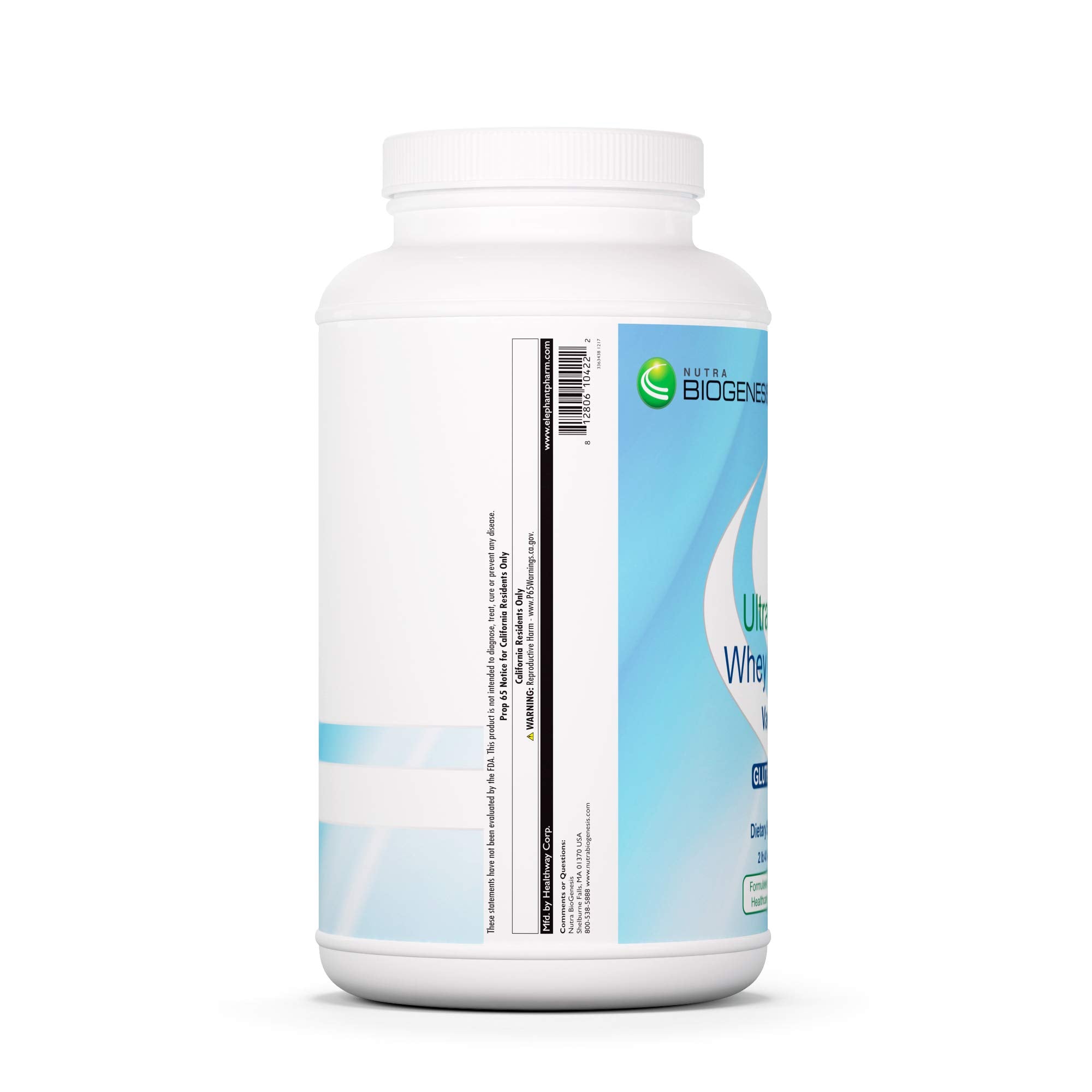 Smoothie crémeux à base de Nutra Biogenesis Ultra Pure Whey vanille, repas protéiné pratique