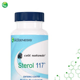 Gelule entérique Nutra BioGenesis Sterol 117 pour absorption après repas.