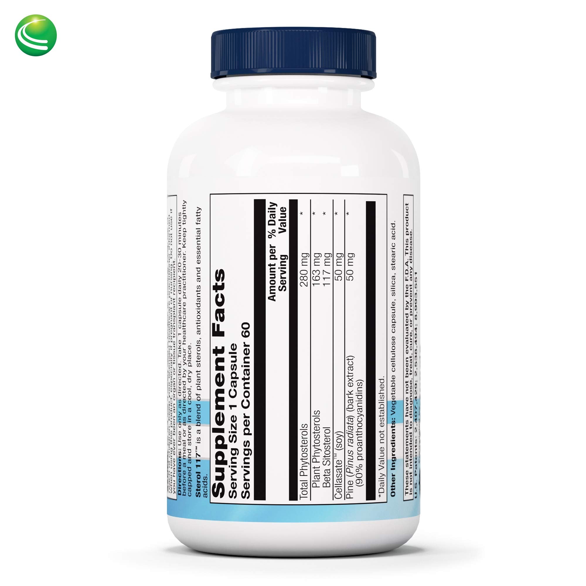Nutra BioGenesis Sterol 117 – bouteille pratique pour un usage quotidien.