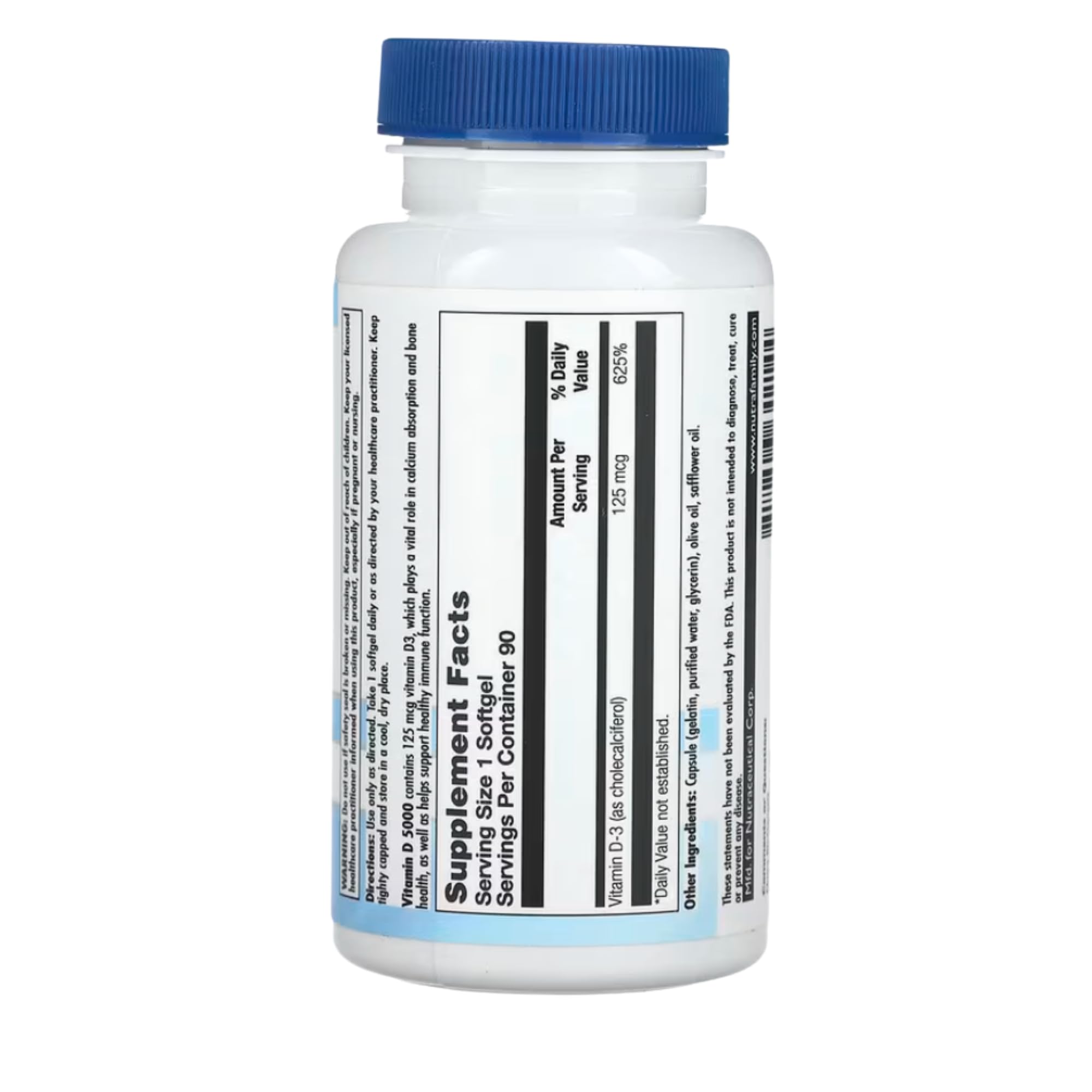 Nutra Biogenesis Vitamine D3 – gélules, faciles à avaler pour un apport journalier.