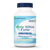 Nutra BioGenesis White Willow Forte – bouteille visible, soutien digestif potentiel et pratique vegan