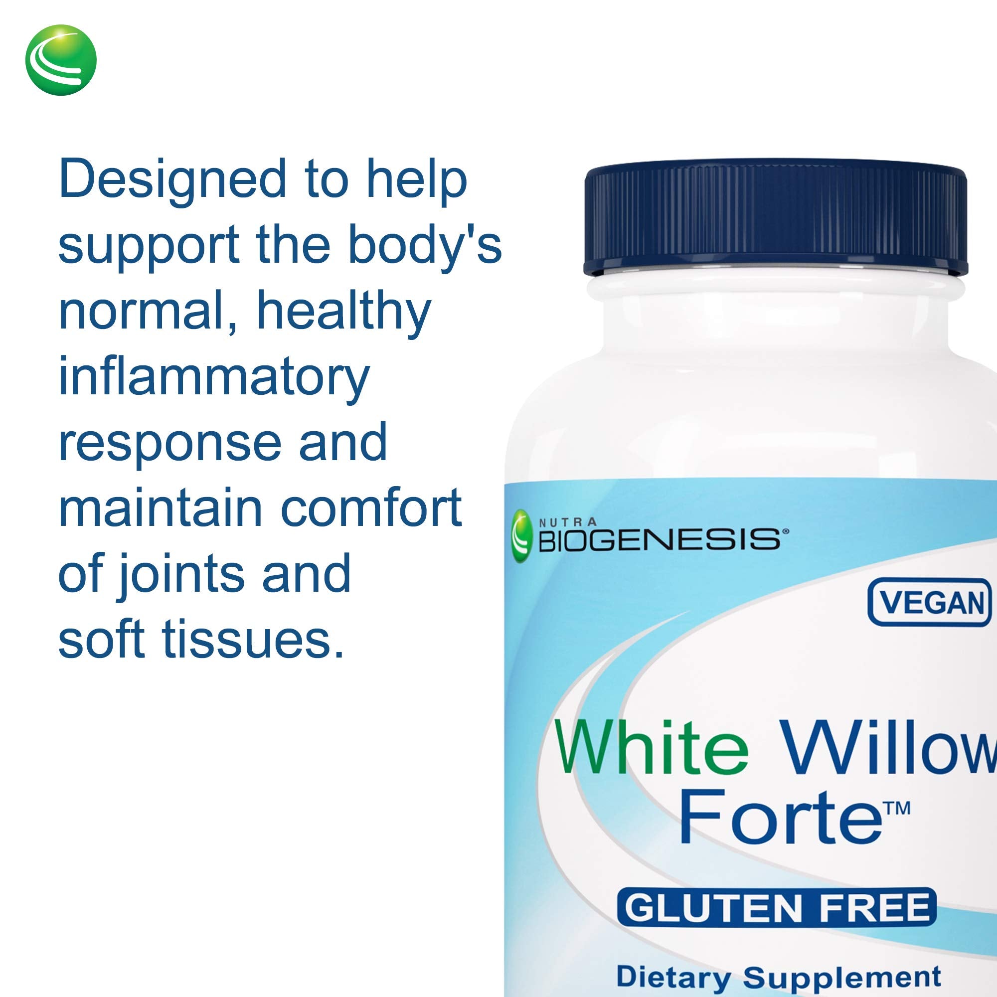 Nutra BioGenesis White Willow Forte – extrait de saule blanc et salicine potentielle