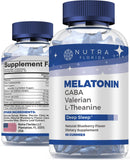 Nutra Florida Melatonin Gummies – bouteille clairement présentée pour un sommeil naturel potentiel