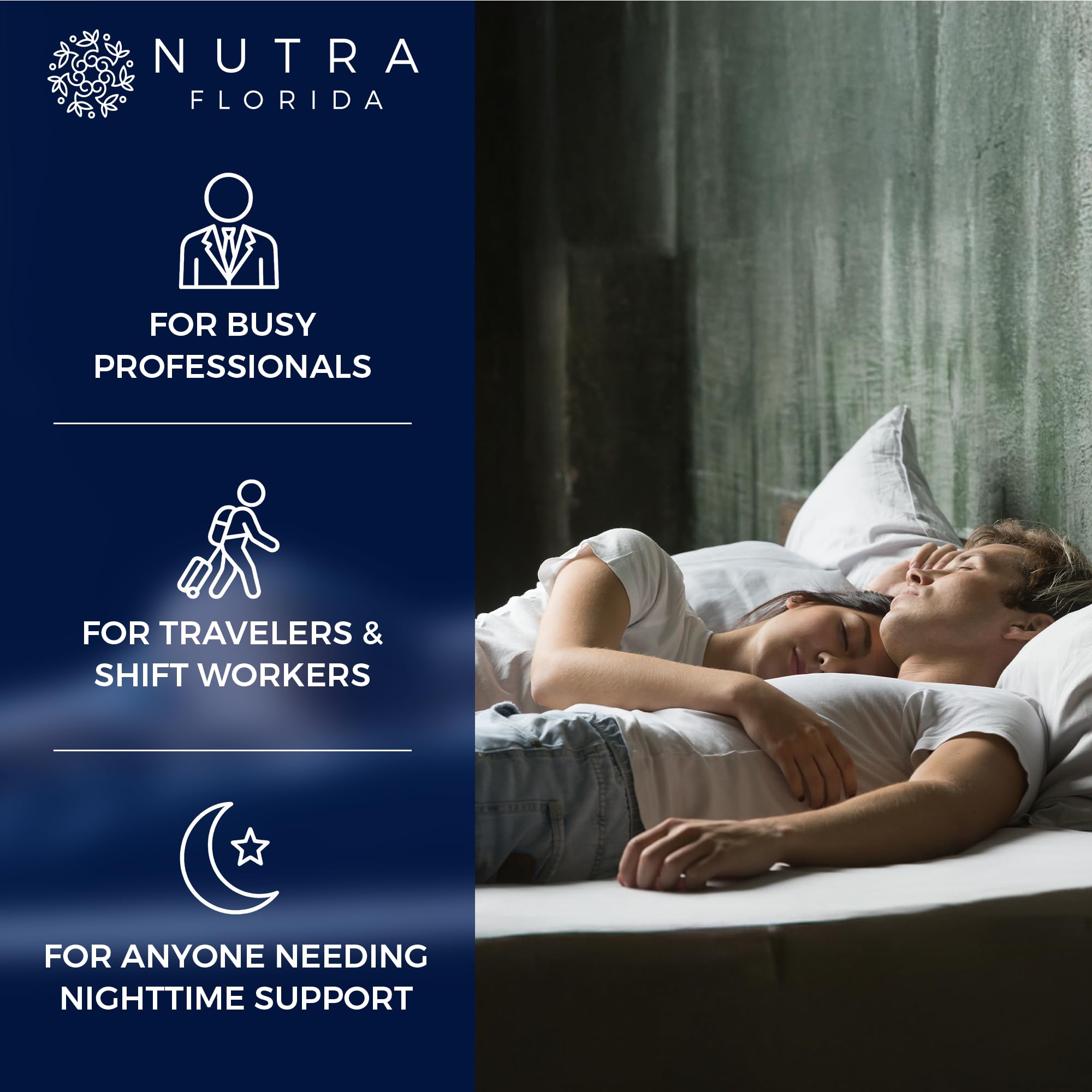 Nutra Florida Melatonin Gummies – Valériane pour favoriser le calme avant le coucher