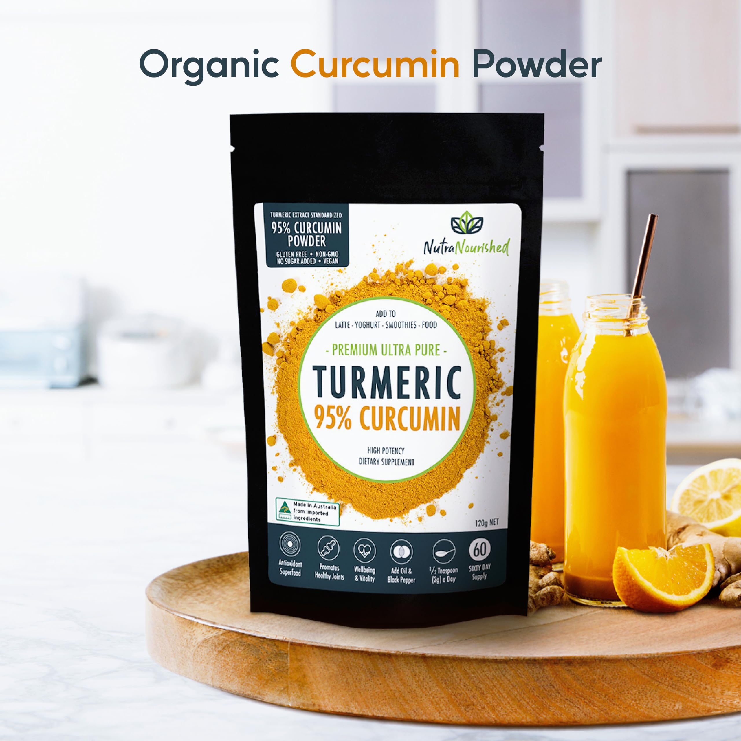 Nutra Nourished Curcuma - boisson aux fruits.
