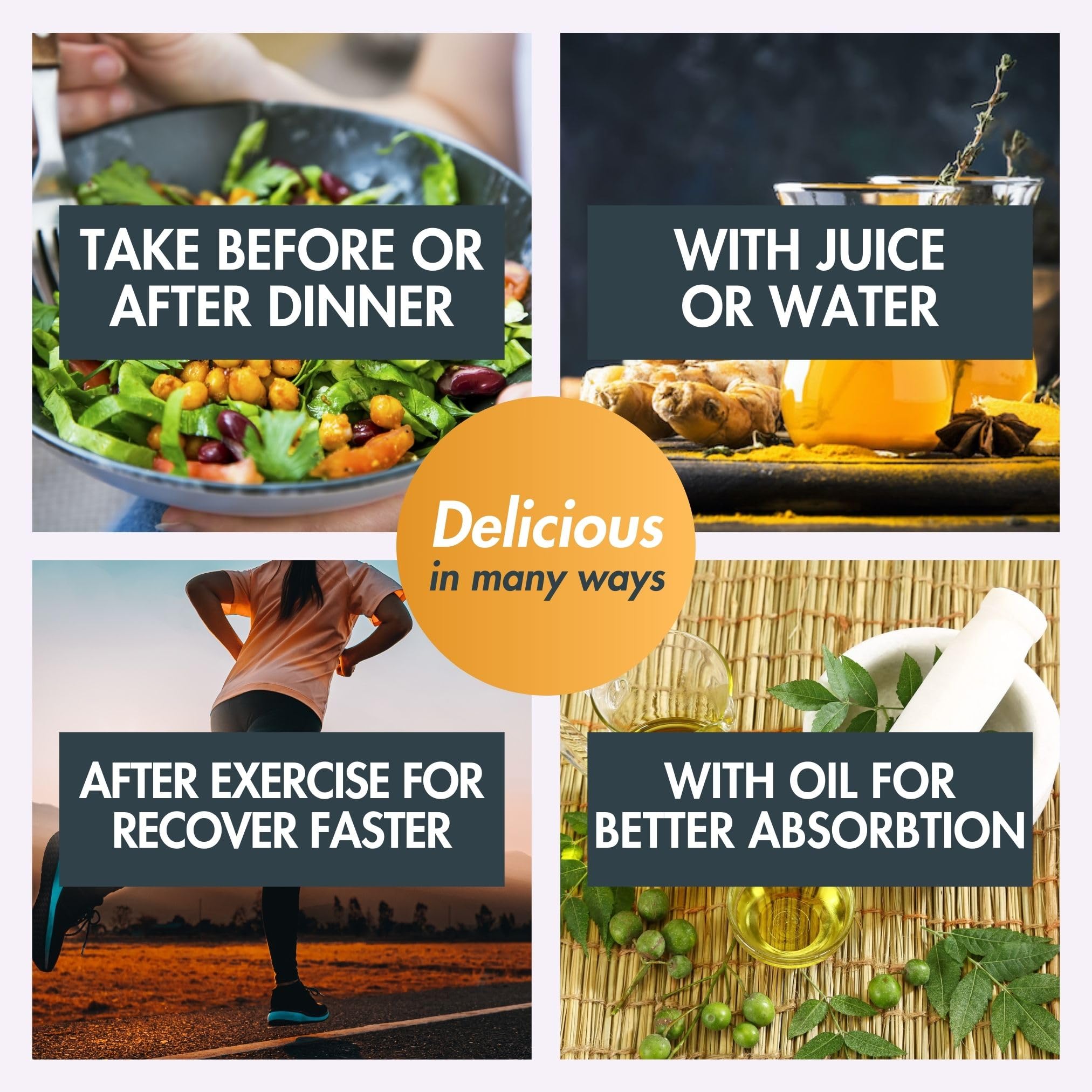 Nutra Nourished Curcuma: sans OGM et sans lactose pour toutes les routines.