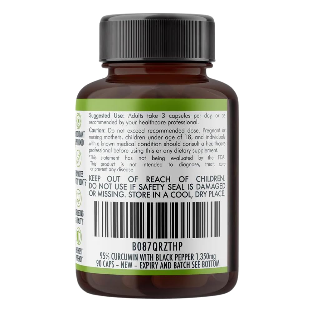 Curcuma biologique Nutra Nourished: capsules véganes sans allergènes.