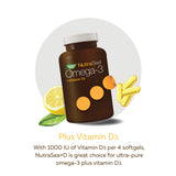 Emballage NutraSea Omega-3 + Vitamine D prêt à l’achat.