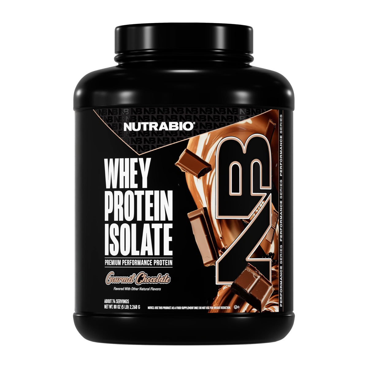 NutraBio 100% Whey Isolate, versement en bouteille après entraînement pour soutenir la récupération.
